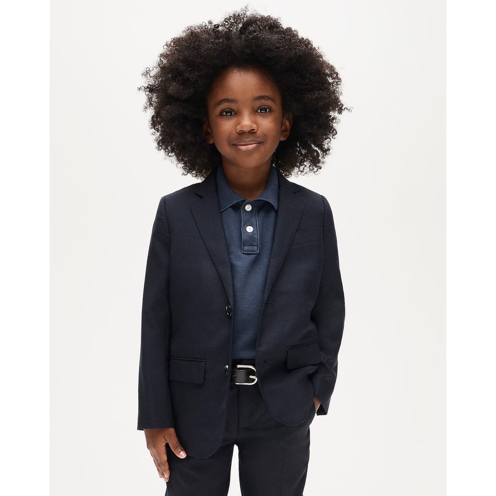 Crewcuts Boys Size 12 Ludlow Blazer Navy Blue Loro Piana Wool Suit Jacket NEW